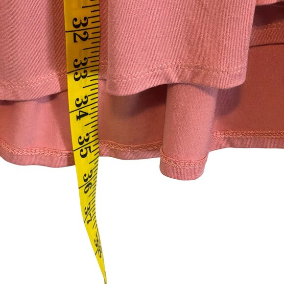 New Directions Womens Curvy Button-Down Tiered Tunic Shirt 3X Pink Long Sleeve - Picture 7 of 8